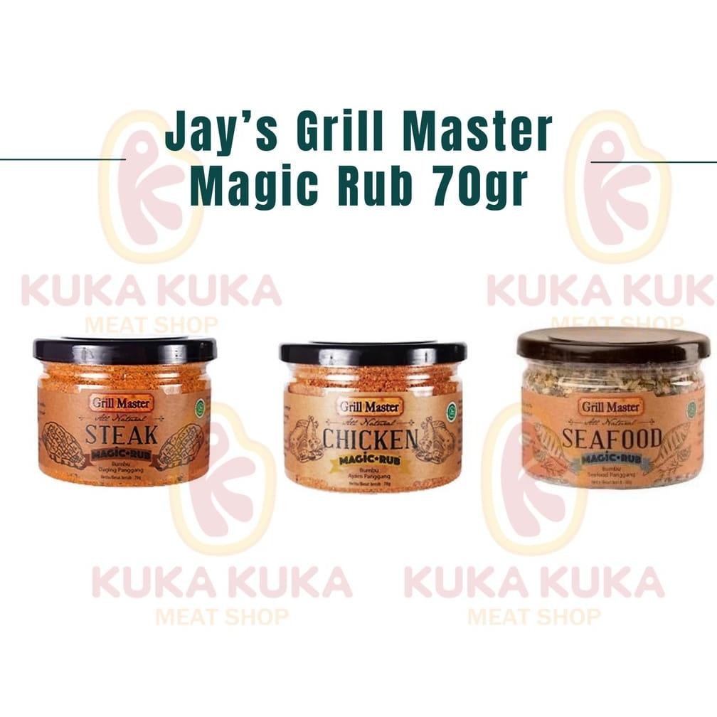 

Jay's / Jays Grill Master Magic Rub - Steak / Chicken / Seafood - 70Gram Nugi
