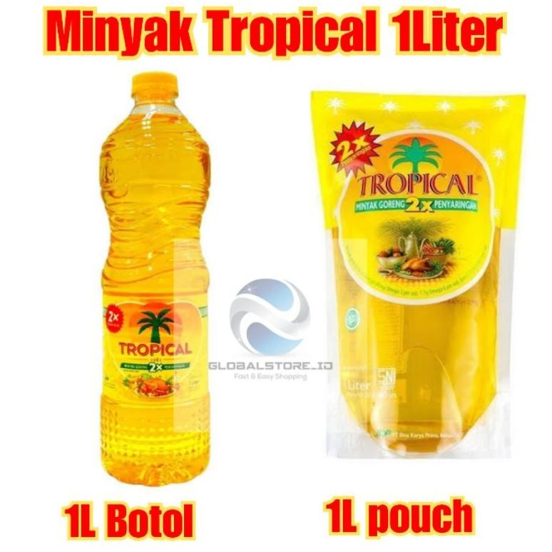 

Minyak Goreng Tropical 1 Liter Botol/Pouch Refill Nugi