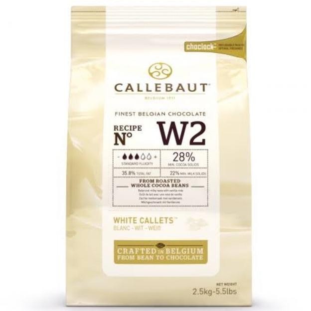 

White Chocolate Callebaut 100 gram / White Chocolate Couverture W2 Nugi