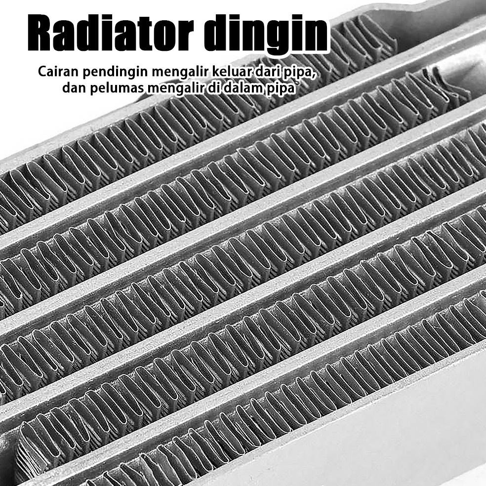 Kekinian Pengganti Radiator Pendingin Oli Mesin 5 Baris Engine Oil Cooler Radiator Untuk Motor 125-2