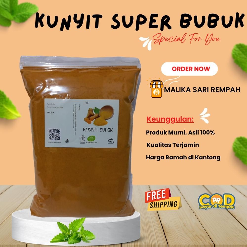 

Kunyit Bubuk Murni [ 1 KG ]-MsR | Tumeric Powder Grade A [1 kg] Nugi