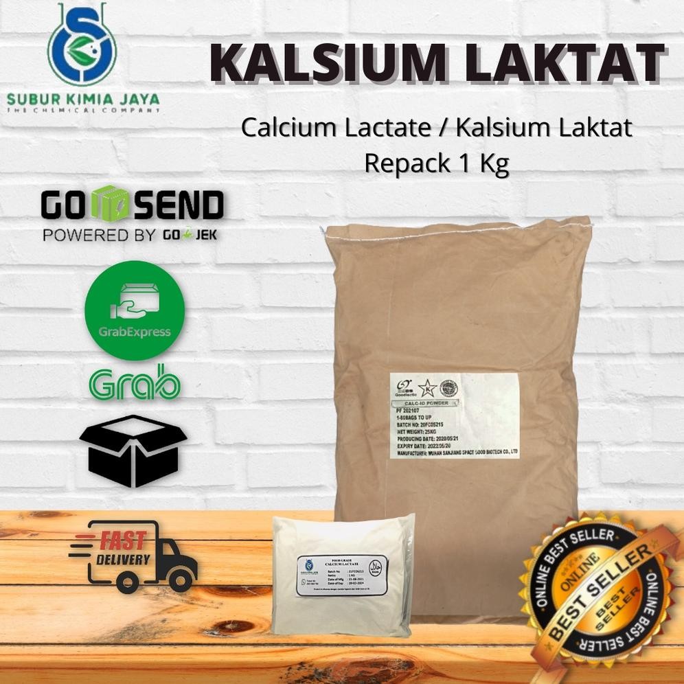 

Kalsium Laktat / Calcium Lactate / Calsium Lactate Food Grade 1 Kg Nugi