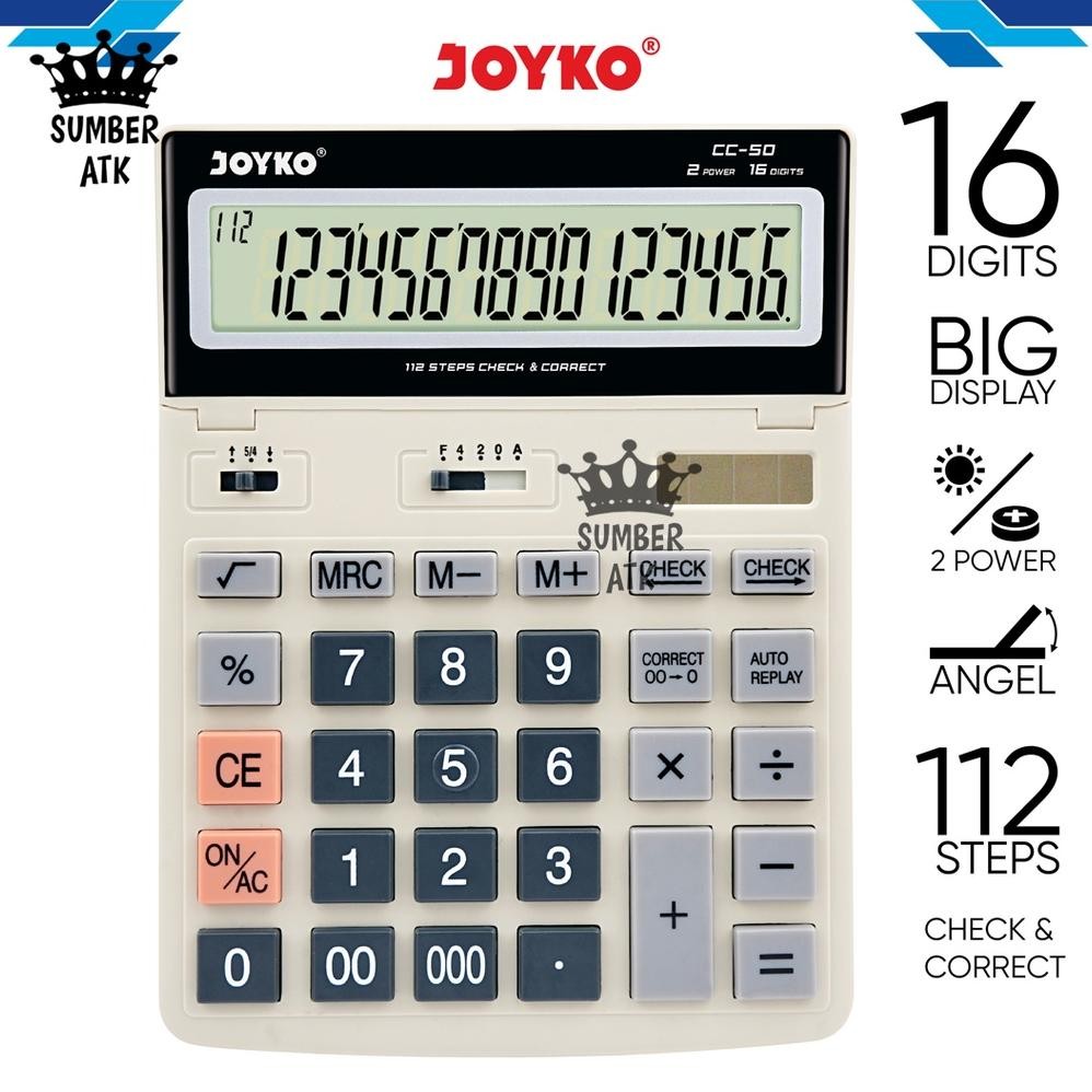 

Calculator Kalkulator Joyko CC-50 16 Digits RB2