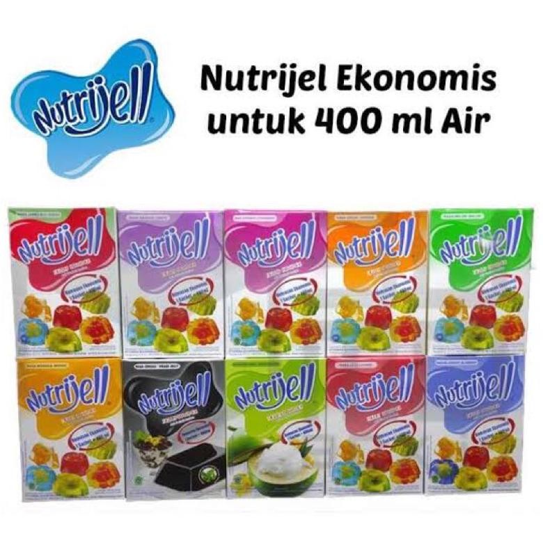 

Nutrijell Ekonomis untuk 400ml air kemasan 1 BOX isi 12 sachet x 10 gram cokelat plain mangga jeruk jambubiji cincau anggur melon kelapa muda blueberry strawberry leci Nugi