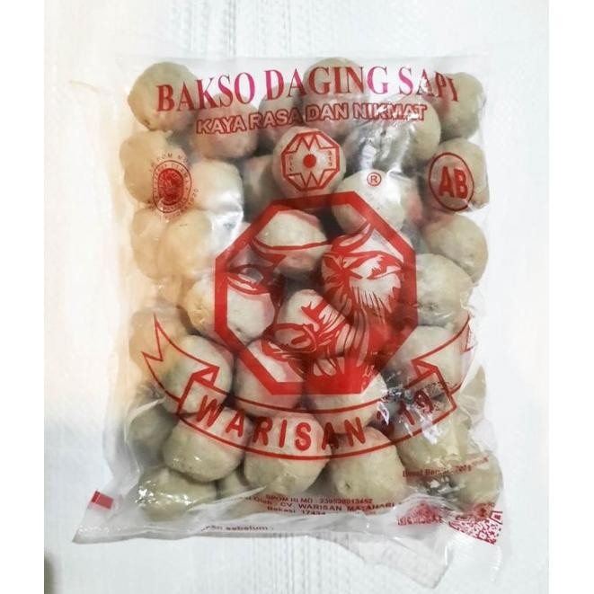 

Bakso Warisan AB Isi 50 Daging Sapi Frozen Nugi