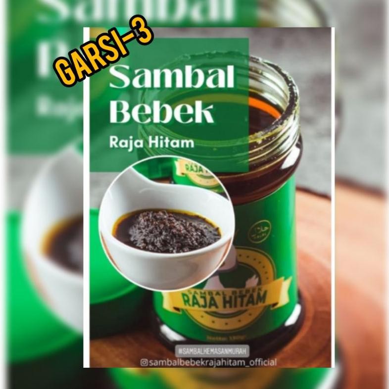 

Sambal Bebek Raja Hitam Pedas Halal MUI 130g Nugi