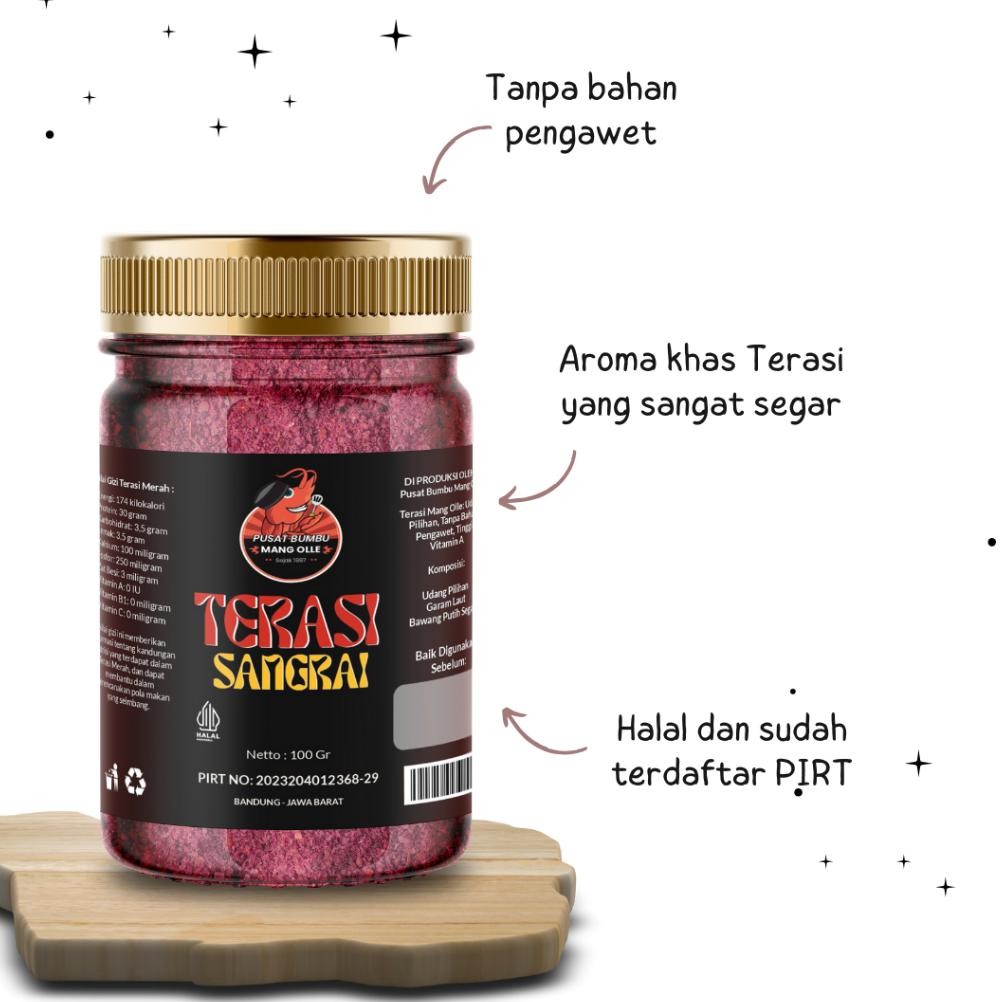 

Terasi bubuk tabur Siap Saji 200 Gr lebih nikmat- MANG OLLE Nugi