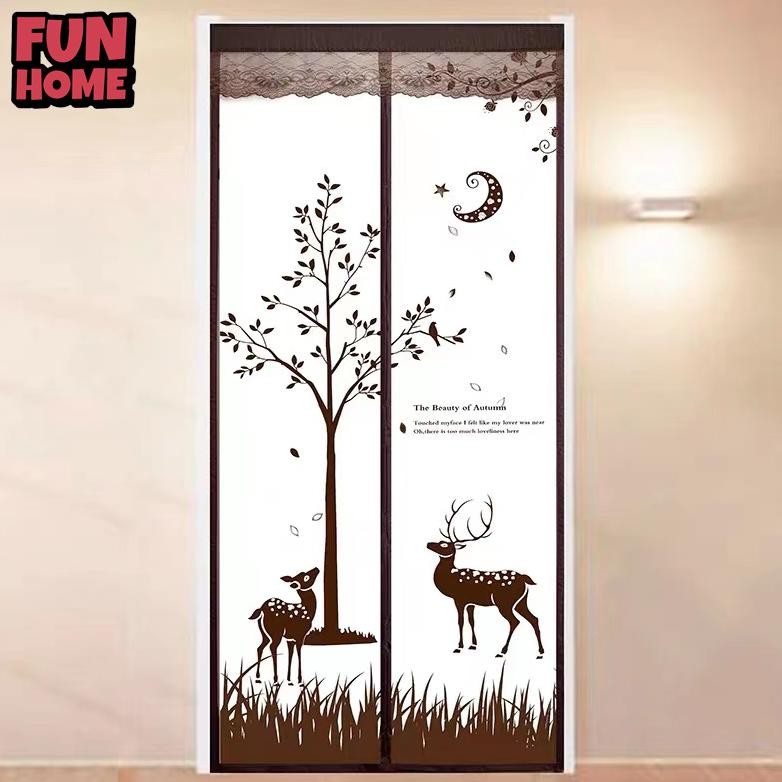 SPESIAL DISKON Tirai Magnet Elegan bahan plastik PVC (khusus ruanga AC) .90x210cm/ 100x210cm Tirai P