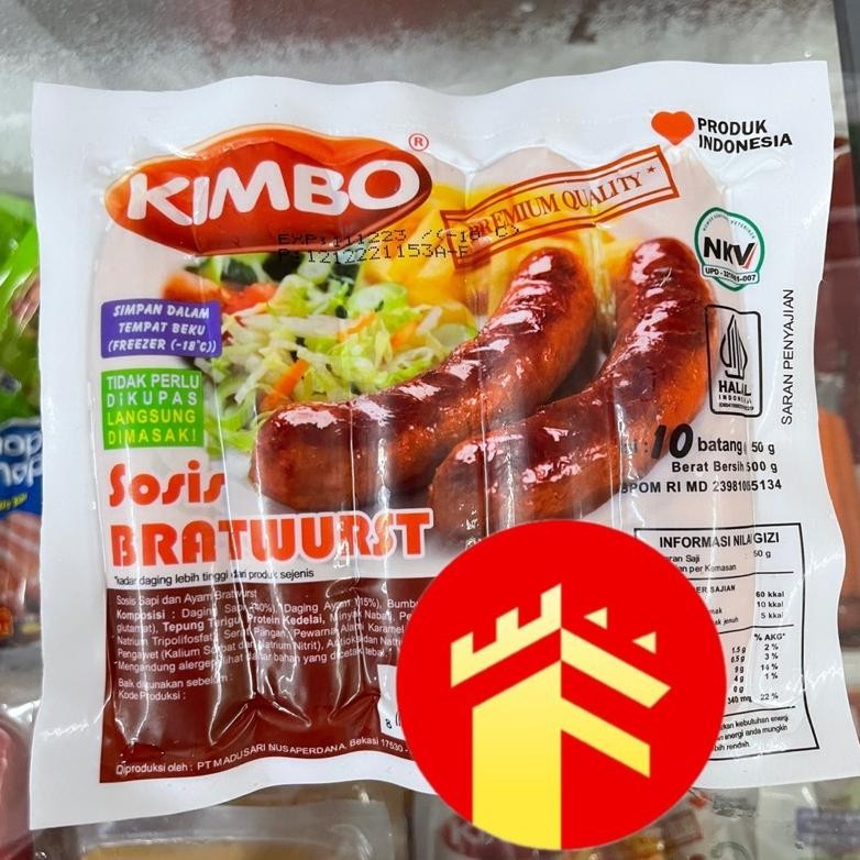 

Kimbo Sosis Bakar Bratwurst Mini Original 500 Gr Sosis Bakar Kimbo Nugi