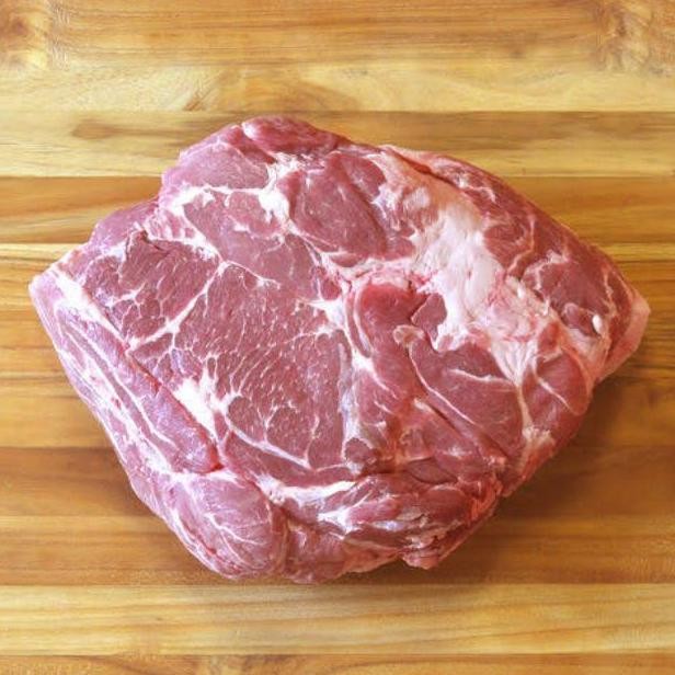 

Daging babi kapsim atas kapsim kembang pork collar 500gr 1kg Nugi