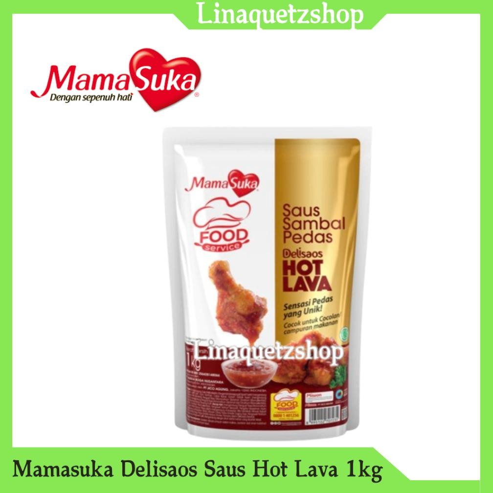

MAMASUKA Delisaos Saus Sambal Pedas Hot Lava 1kg Nugi