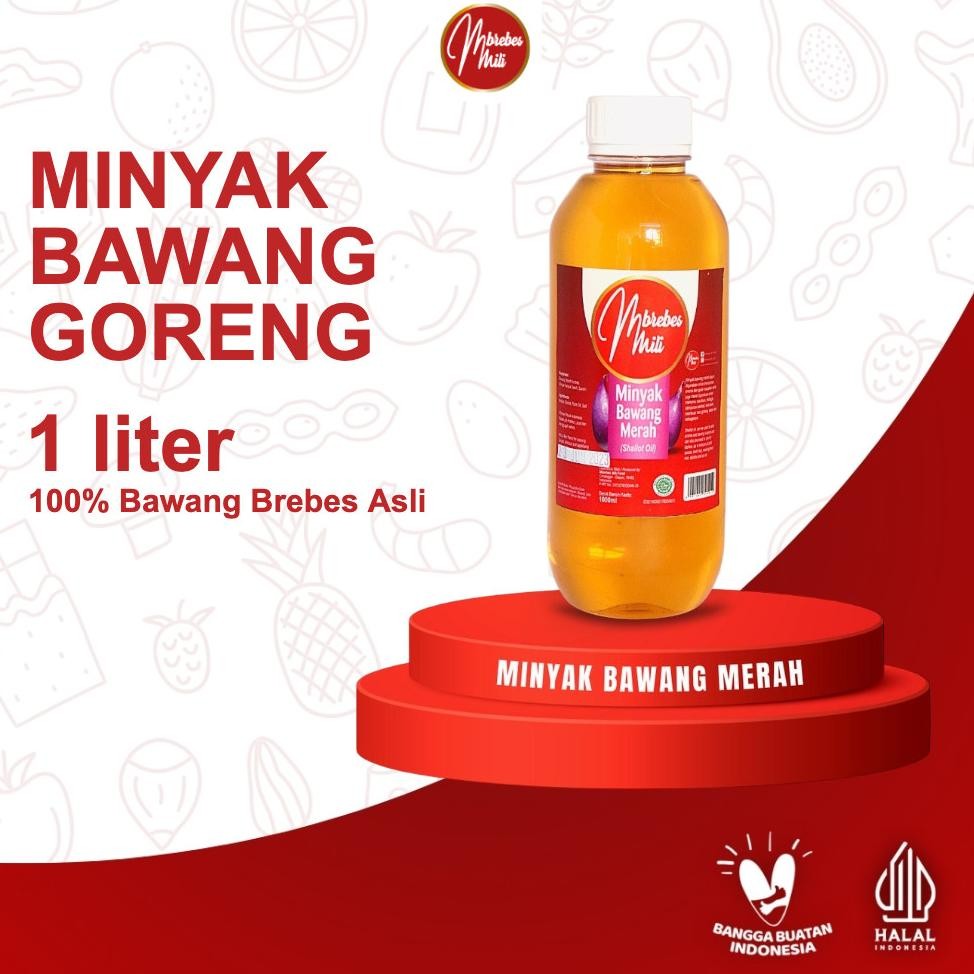 

Mbrebes Mili Minyak Bawang Merah 1 Liter - 100% Bawang Brebes Asli Nugi