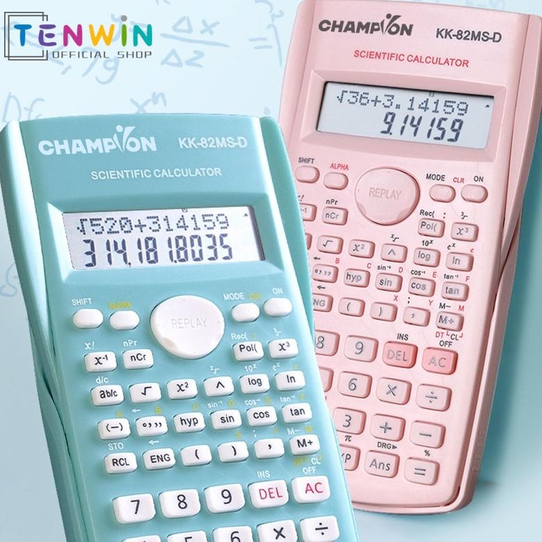 

Champion Kalkulator Color Function Scientific Kalkulator 24 Fungsi Kalkulasi 5 Warna 1700 scientific calculator -Tenwin RB2