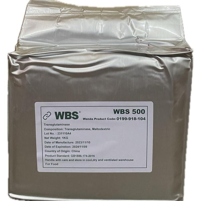 

WBS 500 1 Kg - enzim nabati untuk kekenyalan dan kerenyahan Baso, pentol dll Nugi