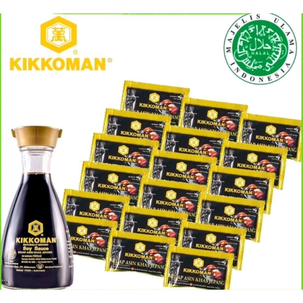 

Kikkoman Soy Sauce Sachet Shoyo Kecap Asin JEPANG Halal Isi 100 pcs Nugi
