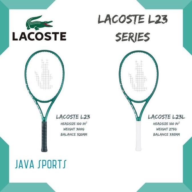 Terlaris Raket Tenis Lacoste L23 Series Tennis Racket Official Resmi Original Best seller