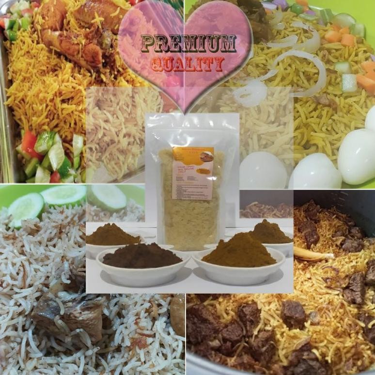 

Beras Basmati 500 Gram Rasa Bumbu Kebuli, Briyani, Khabsya, Mandhi Nugi