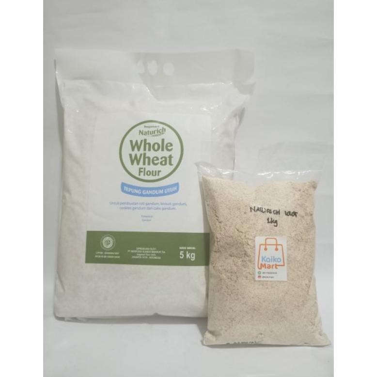 

NATURICH TEPUNG GANDUM UTUH Repack 1Kg Nugi