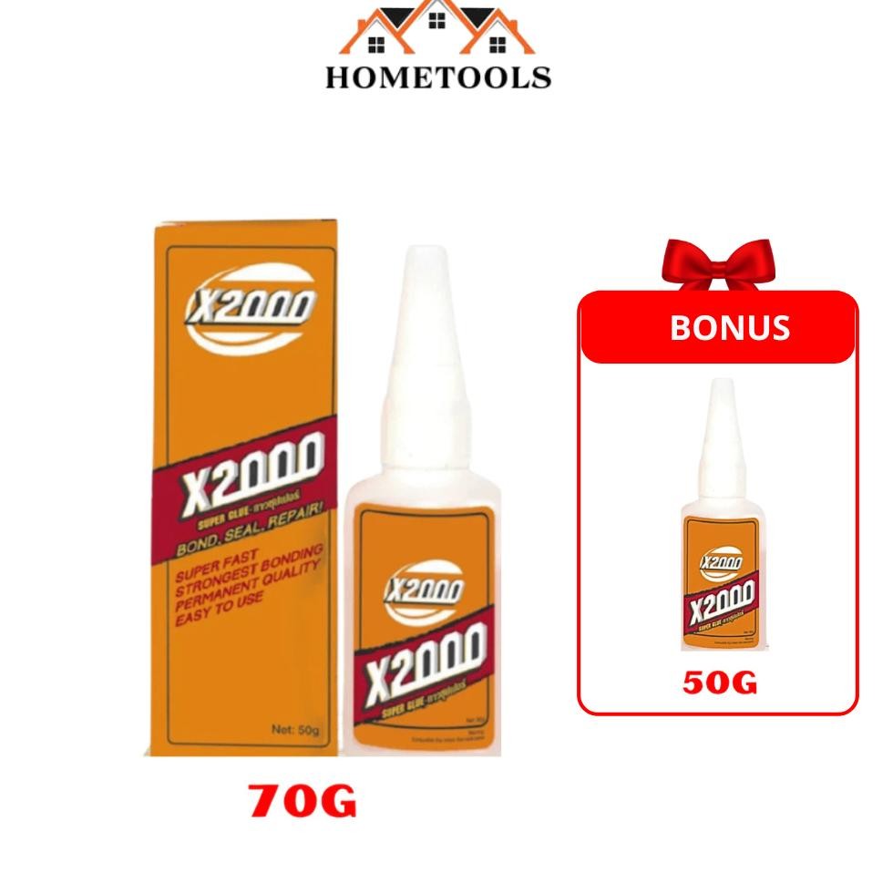 

Lem super X2 Lem serba guna Dapat merekatkan semua bahan seperti kayu keramik plastik sepatu karet dll.