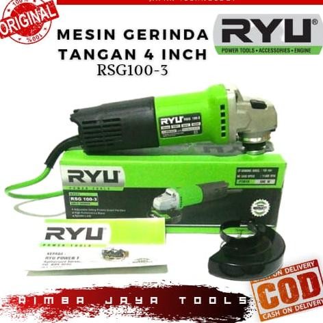 Mesin Gerinda Tangan Tekiro Ryu 4" Disc Angle Grinder Gerinda Ryu Gurinda RYU RSG 100-3