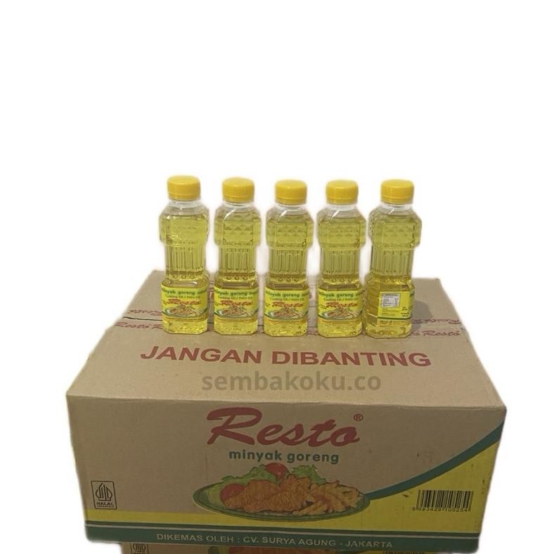 

Minyak Goreng Resto 250 ml Kemasan Botol 1 Dus isi 48 pcs Nugi