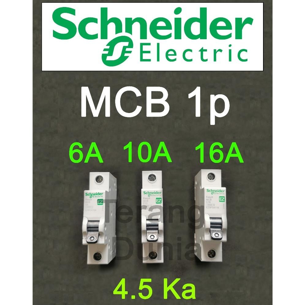 MCB Schneider 6a MCB Schneider 10a MCB Schneider 16a MCB 6a MCB 10a MCB 16a Schneider Nugi