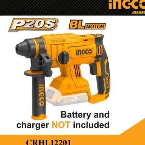 Mesin Rotary Hammer Cordless 20V Brushless / Bobok Bor Ingco Crhli2201