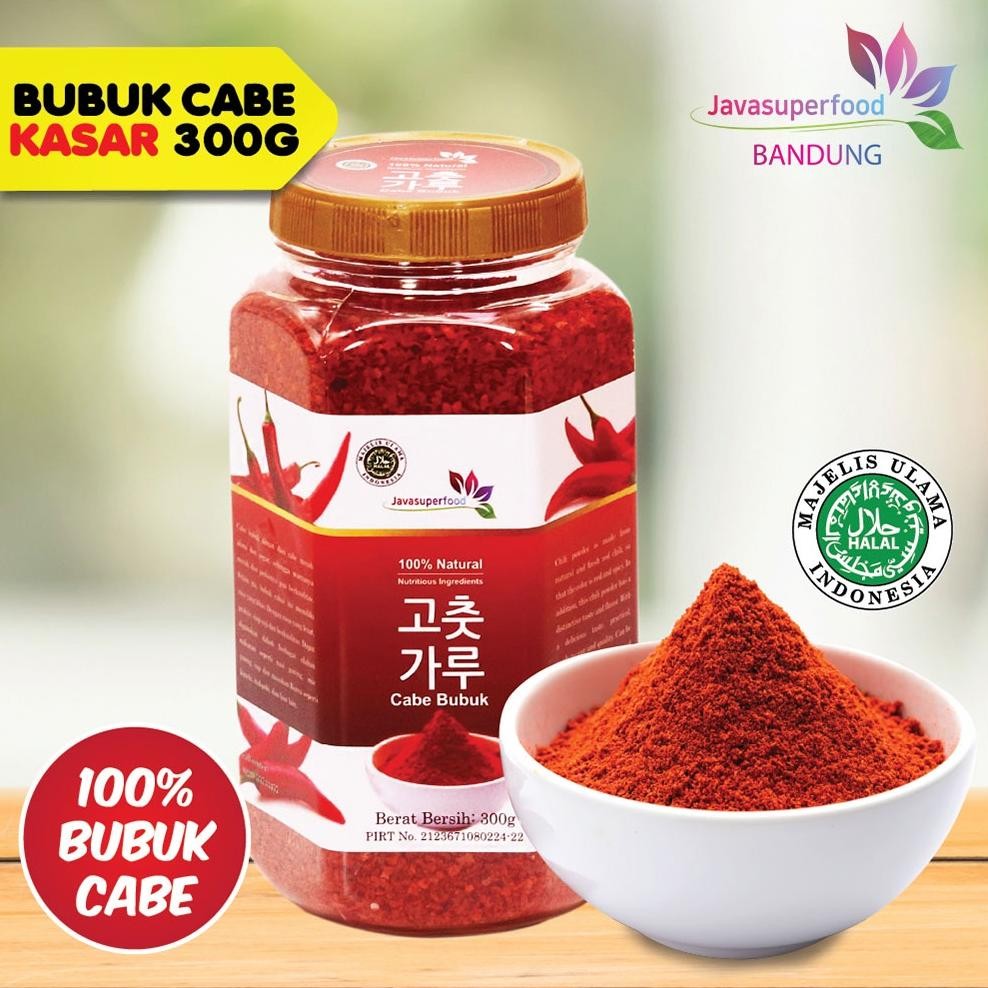 

Bubuk Cabe Korea Toples 300g / Korea Chili Powder Bottle 300g KASAR Nugi