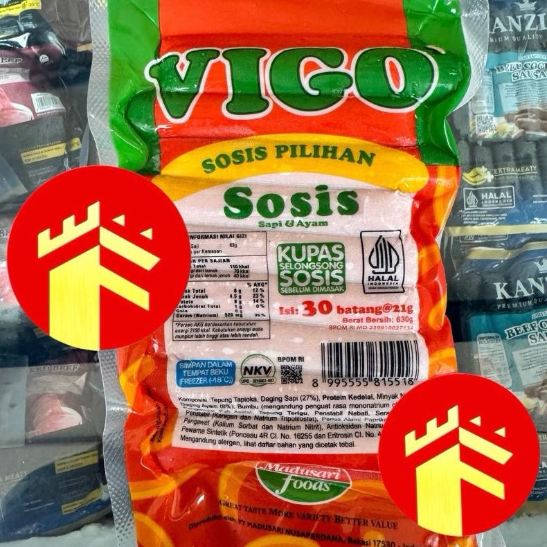 

Vigo Sosis Sapi 30 Pcs + 2 Pcs 630 Gr Sosis Sapi Ayam Vigo Merah 32 Pcs Vigo Sosis Sapi Merah Nugi