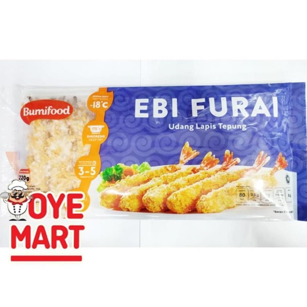 

Bumifood Ebi Furai 220gr isi 10pcs Nugi