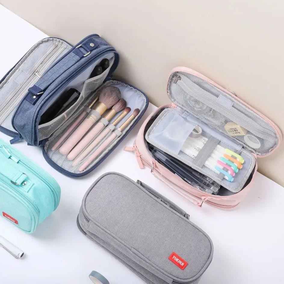 

Gh-56 Besar Kotak Pensil Lima Lapis Alat Tulis Tempat Pensil Berkapasitas Besar Multifunction Terbuka Ganda Pensil Kantong Pen Double Layer Pen Bag Tas Gh-56