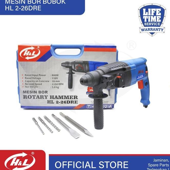 Hl Mesin Bor Bobok / Rotary Hammer Hl 2-26 Dre