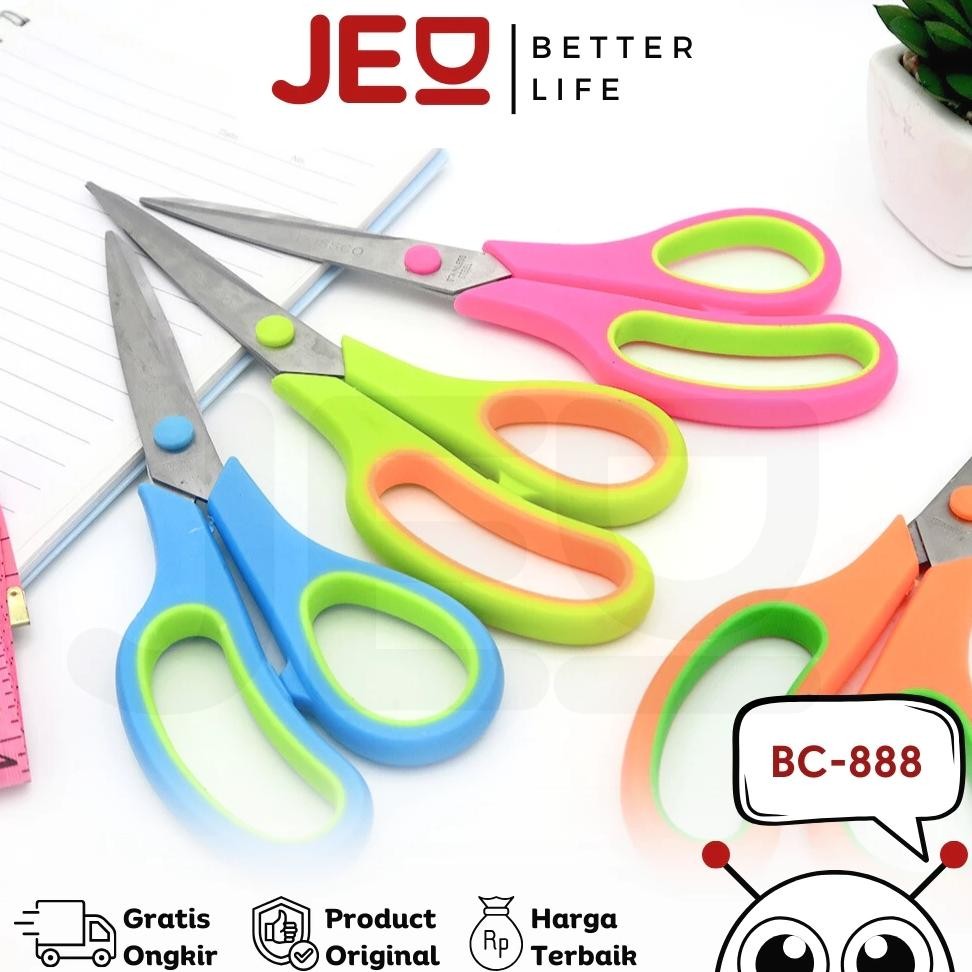 

Gunting Scissors BOSSCO BC-888 1 Lembar (12 Pcs) RB2