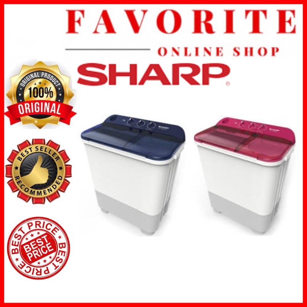 MESIN CUCI SHARP 75NT MESIN CUCI SHARP 2 TABUNG EST 75 NT Nugi