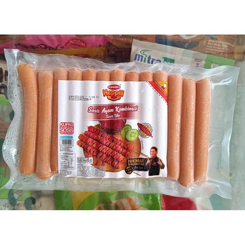 

KIMBO HEPPII Sosis Ayam Ulir Isi 40 [1kg] Nugi