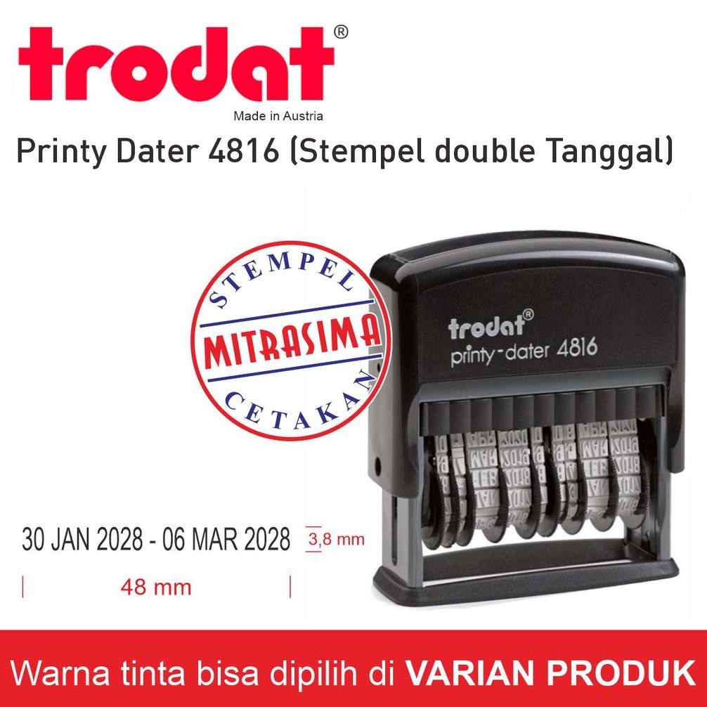 

Stempel Trodat 4816 ( Printy dater - Stempel double tanggal ) RB3