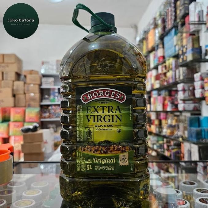 

Borges Extra Virgin Olive Oil 5 Liter - Minyak Zaitun Evoo Jumbo Import Diskon!