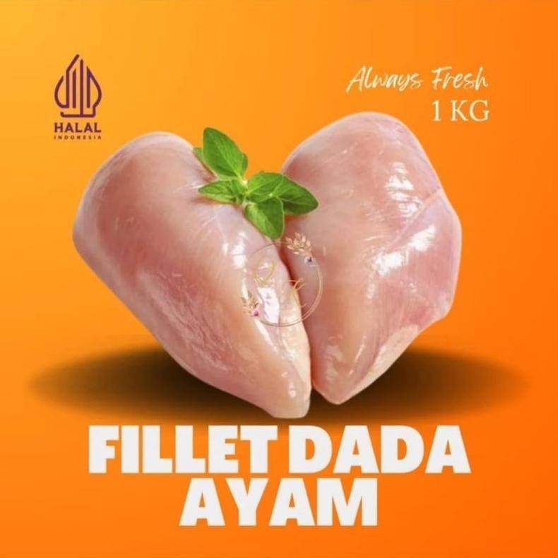 

Fillet Dada ayam boneless 1kg Bandung Fresh Bergaransi Halal. Nugi