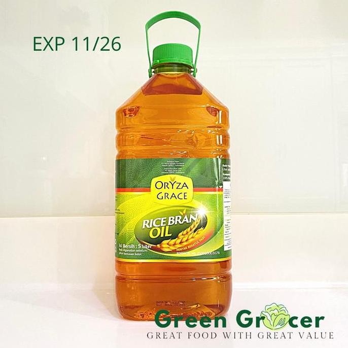 

Oryza Grace Rice Bran Oil 5 Liter - Minyak Goreng Beras Bekatul Sehat Diskon!