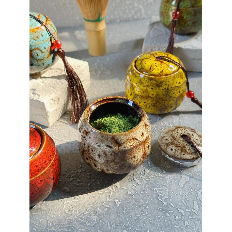 Homelab Matcha Ceramic Canister / Wadah Bubuk Matcha Keramik