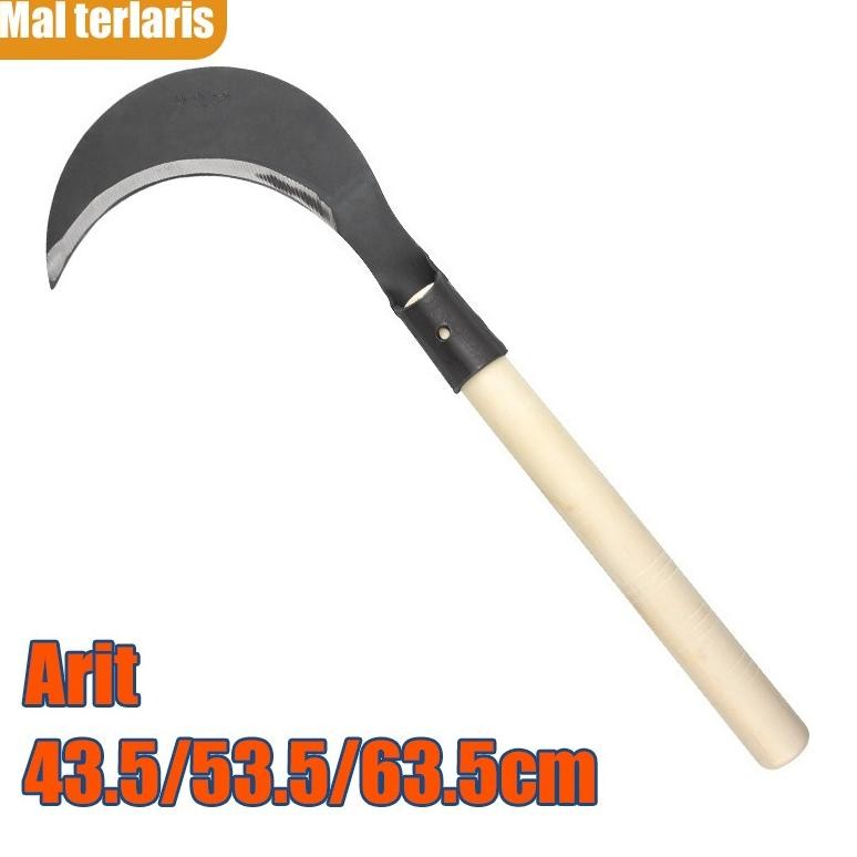 READY STOCK Arit/Sabit Untuk Memotong Rumput Dan Memanen Sayuran Perkakas Kebun Sabit Rumput/Sabit R