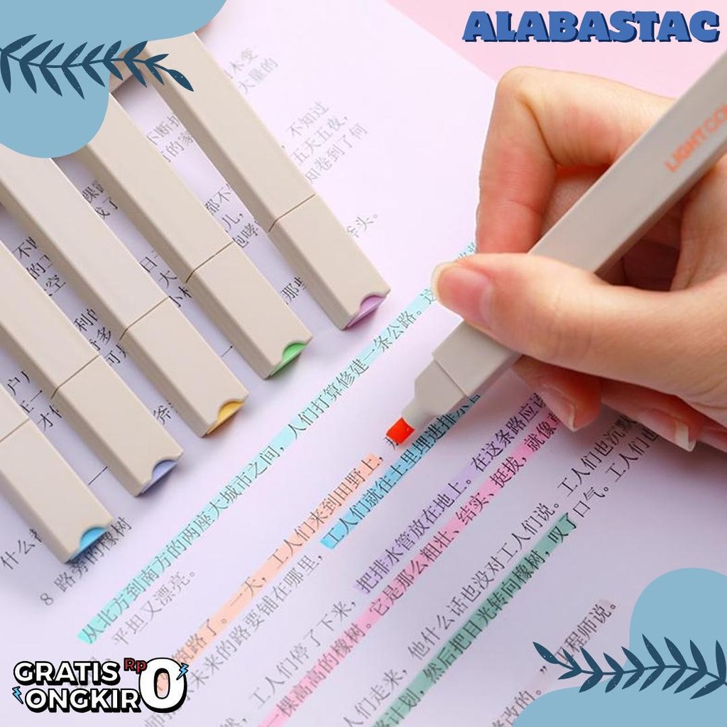 

Stabilo Penyorot Warna Pastel 6 Warna Cepat Kering Diskon Setengah Harga