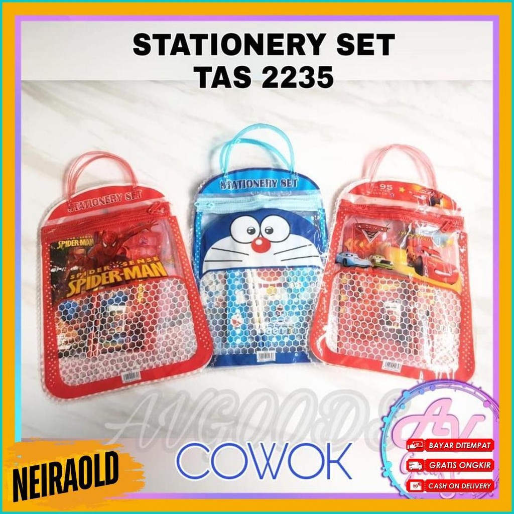 

Stationery Set / Paket Alat Tulis Set 7In1 Tas / Stationery Set 7In1 Tas 2235 Terlengkap Dan Termurah