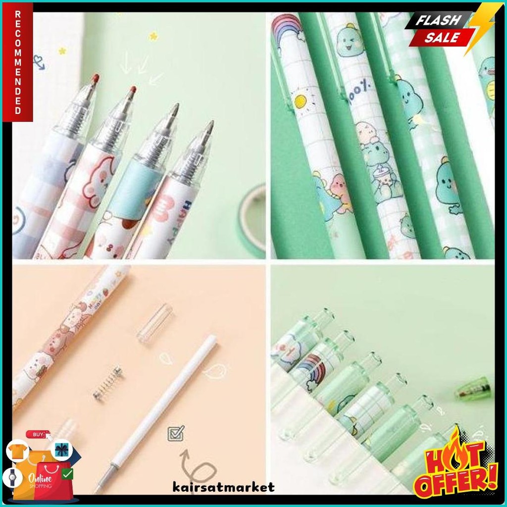 

1 Pak Berisi 6 Pulpen Gel Kartun/Pena Gel Mekanik Pola Lucu Terlaris! Produk Ini Banyak Dicari