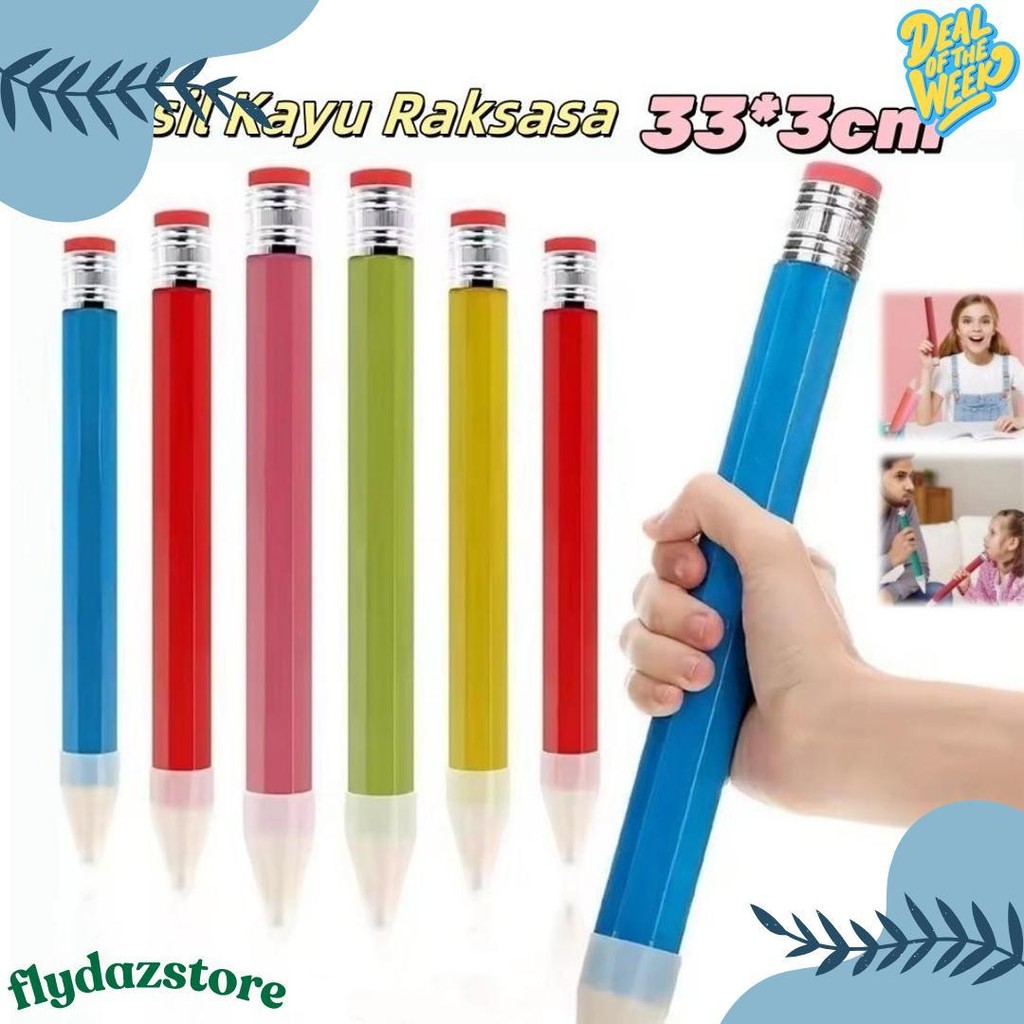 

Babee Toy Alat Tulis Lucu 34Cm Pencil Pensil Jumbo Pencil Pensil Anak Mainan Flash Sale! Diskon Hingga 70%