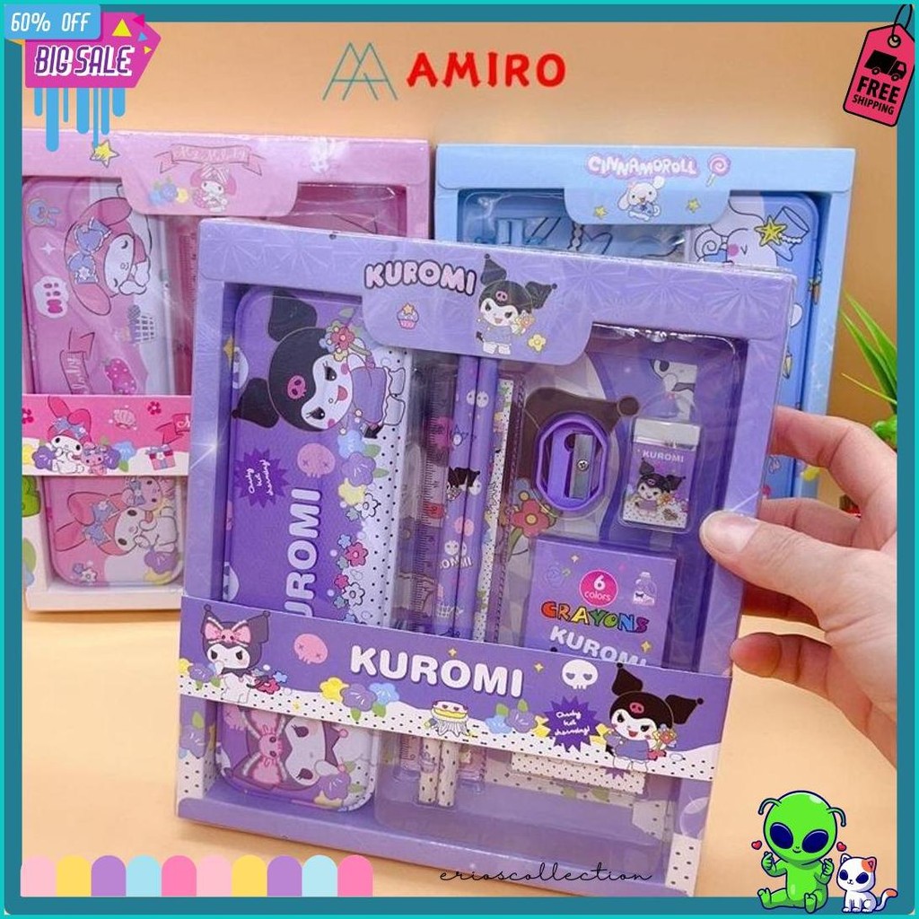 

(7 In 1) Study Set Kotak Pensil Anak Set 7 In 1 Stationery Untuk Hadiah Anak Sekolah / Alat Tulis Set Kotak Pensil Karakter Murah Lucu Flash Sale! Diskon Hingga 70%