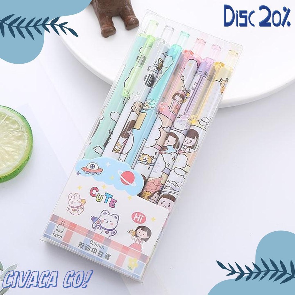 

Murmure.Id | 6Pcs Pulpen Gel Mekanik 0.5Mm / Ballpoint Mekanik Pulpen Set Isi 6 Pcs Flash Sale! Diskon Hingga 70%