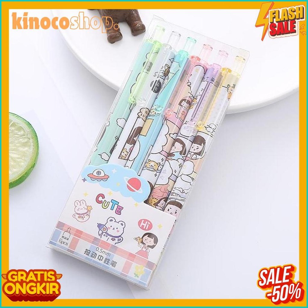 

Murmure.Id | 6Pcs Pulpen Gel Mekanik 0.5Mm / Ballpoint Mekanik Pulpen Set Isi 6 Pcs Terlaris! Produk Ini Banyak Dicari