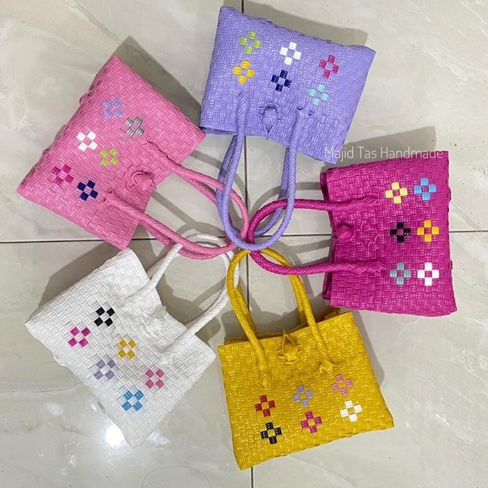 Kkim Majid Tas Handmade Tas Wanita Petty Polos Bunga Cantik Gemes