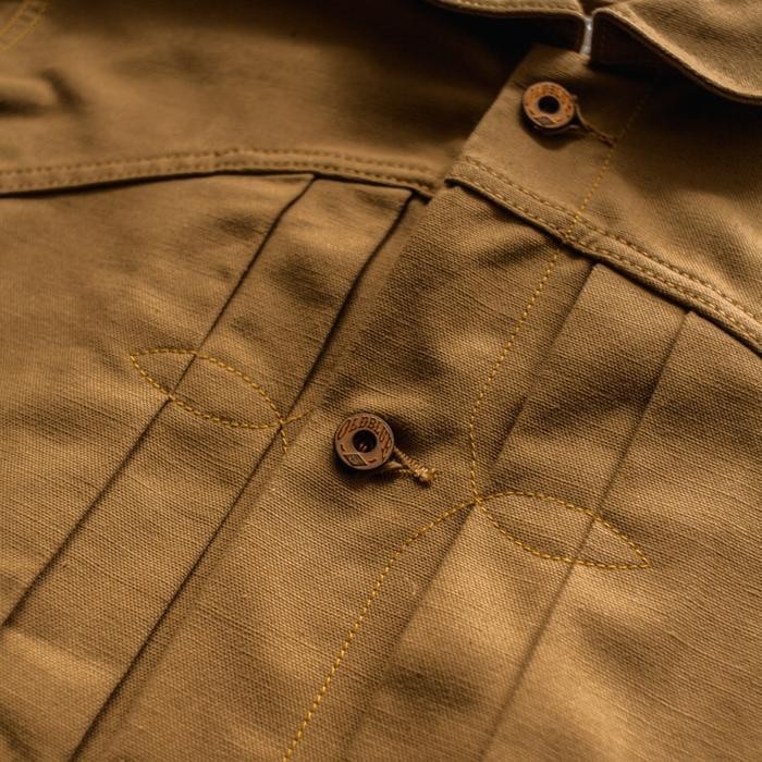 Oms Oldblue Work Jacket Type Iii - 15.5 Oz Brown Duck Okayama